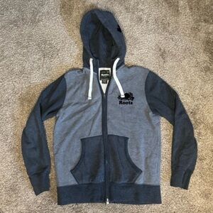 Roots Gray and Dark Gray Hoodie